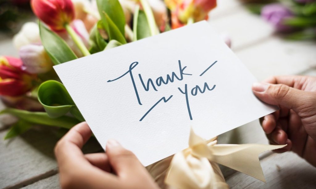 thank-you note