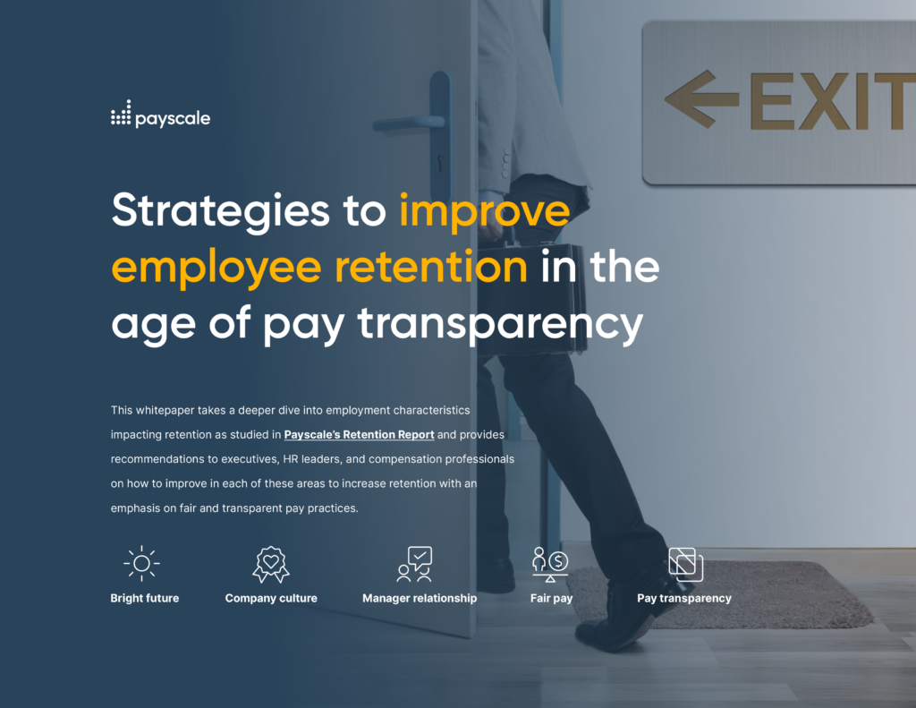 Whitepaper: Strategies to improve retention in the age of pay transparency
