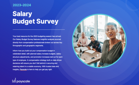 Salary Budget Survey (SBS) Report Cover