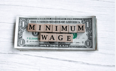 The federal minimum wage is $7.25 an hour and hasn't increased in 14 years.