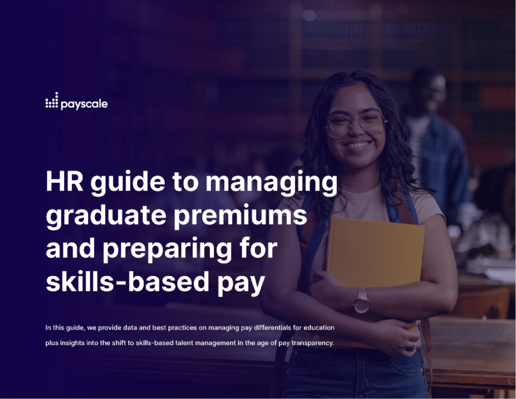 HR guide to managing graduate premiums and preparing for a skills based workforce (cover image)